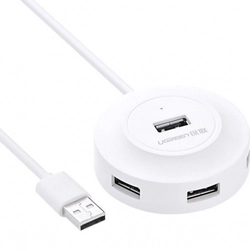 UGREEN CR106 USB 2.0 Hub 4 Ports 1m (White) 20270